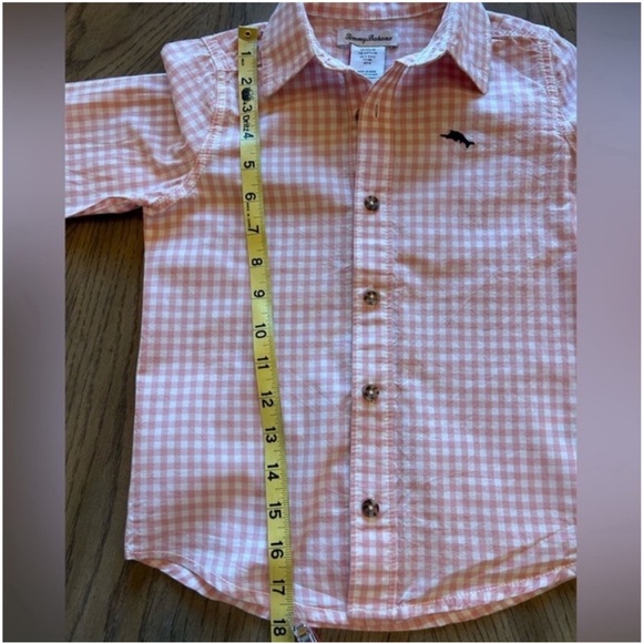 Tommy Bahama Pink Button Down Shirt Lightweight size 5/6 - Picture 4 of 7